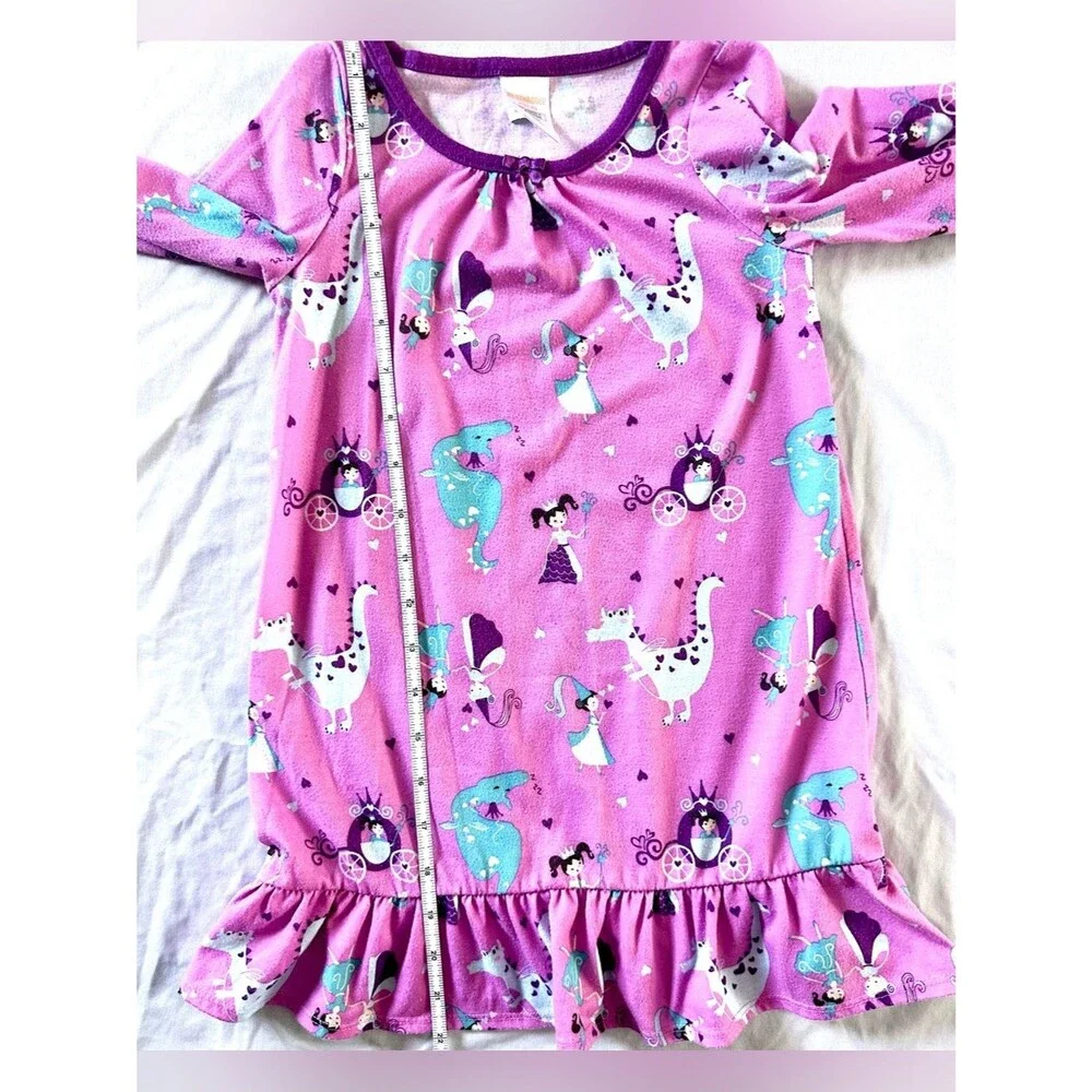 LOL Surprise Nightgown & Gymboree Dino Princess Nightgown Bundle – Size 4 Girls